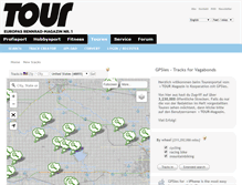 Tablet Screenshot of gps-touren.tour-magazin.de